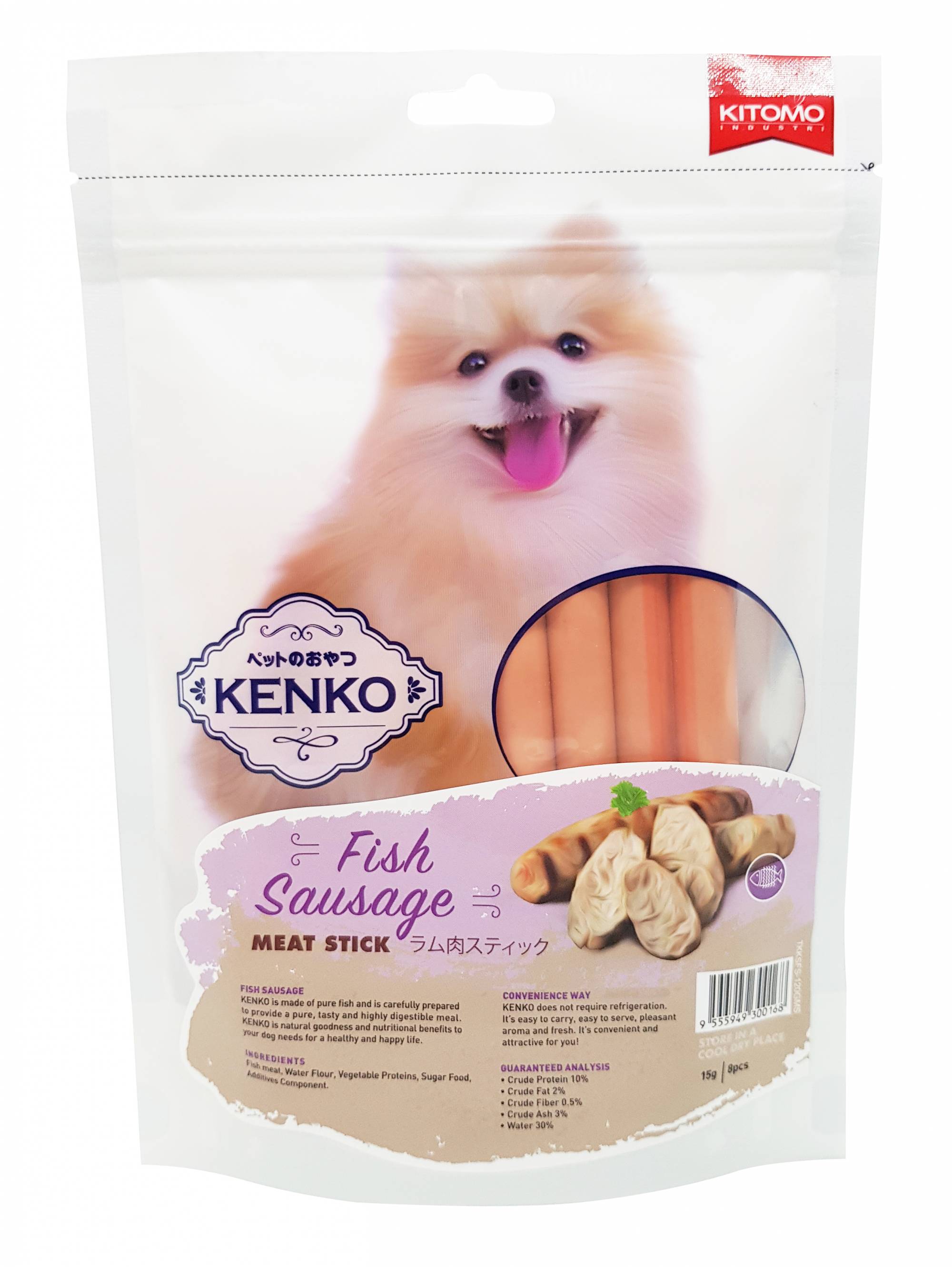 Kitomo Kenko Fish Sausage Meat Stick 8pcs 120g